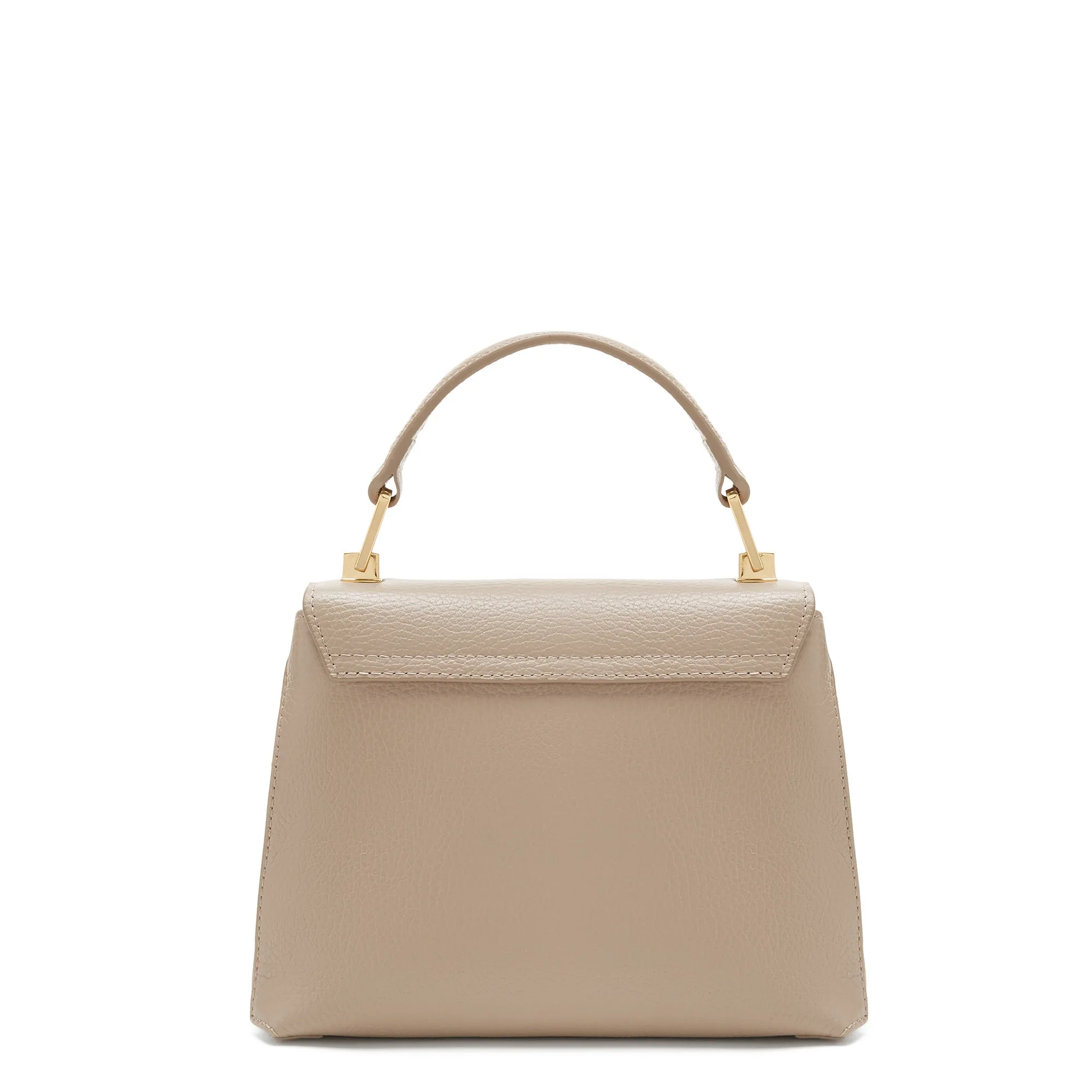 Cadeau d'Isabel taupe calfskin leather handbag and zipper wallet gift set