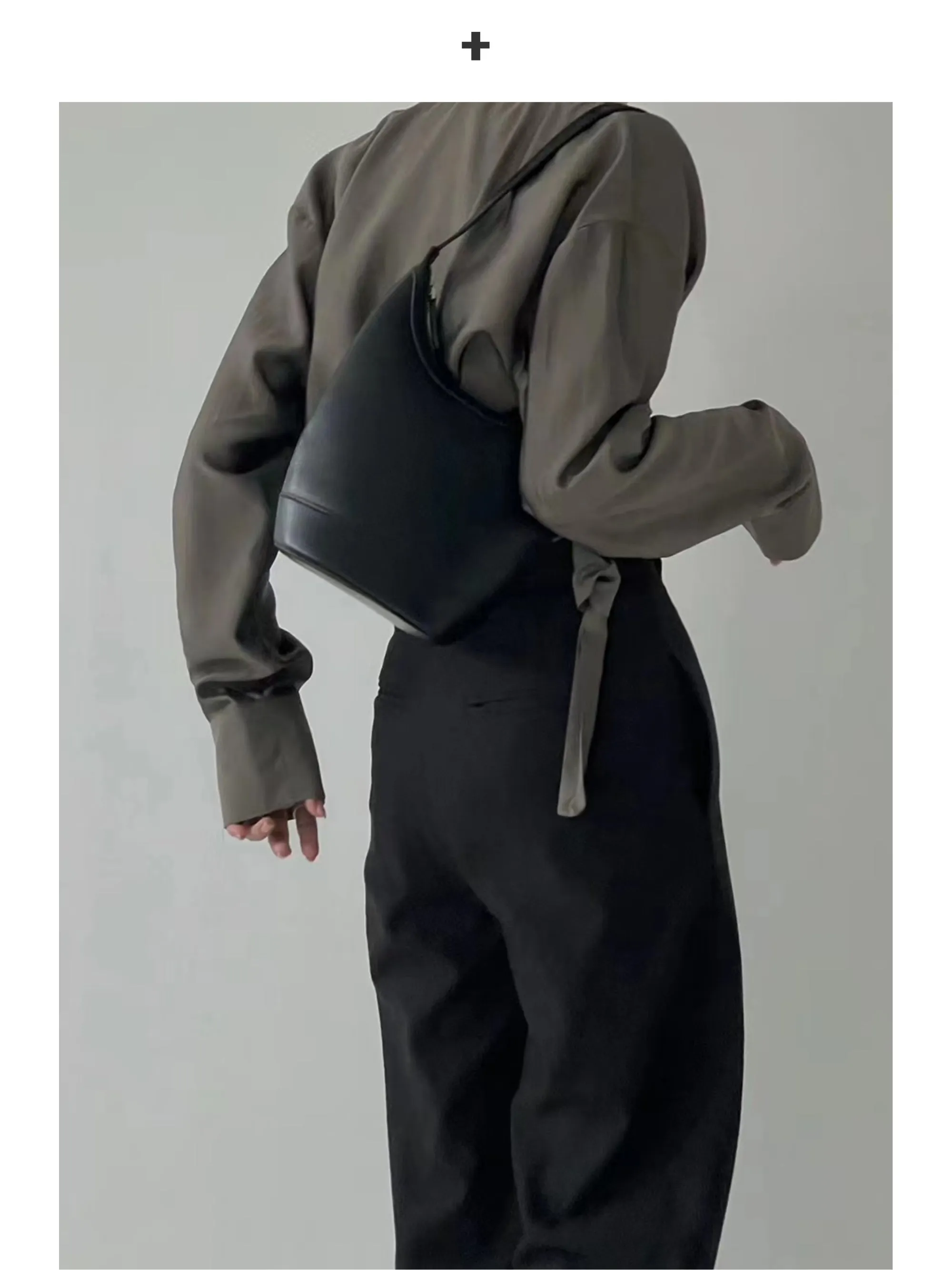 Canvas and Leather Shoulder Bag