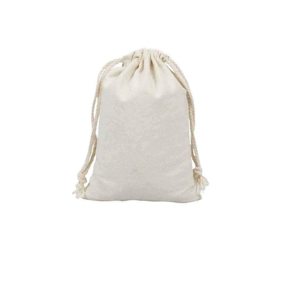 Canvas Bags 10-100pcs Drawstring Storage Bag