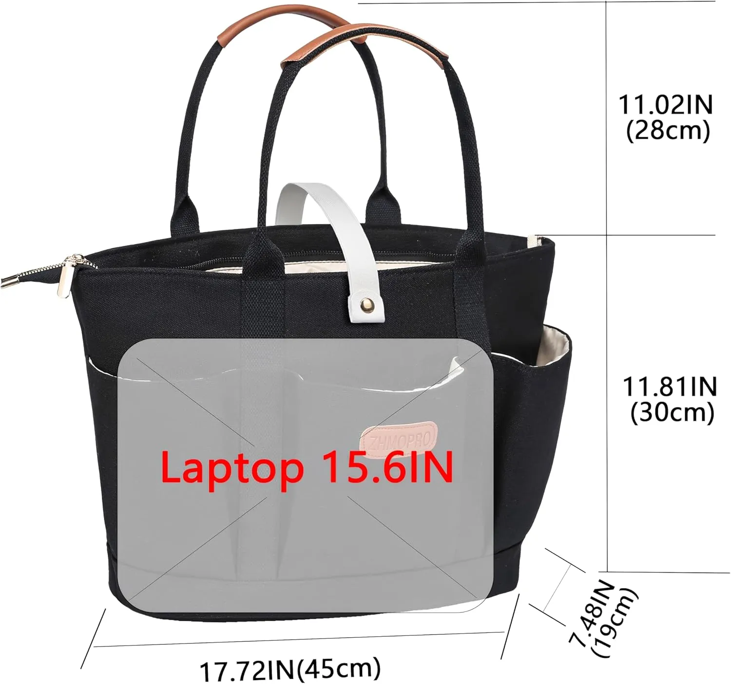 Canvas Tote Bag for Women,Womens Purse Handbags Totes Bags Work Laptop Book Gym for Travel Nurse College Gift