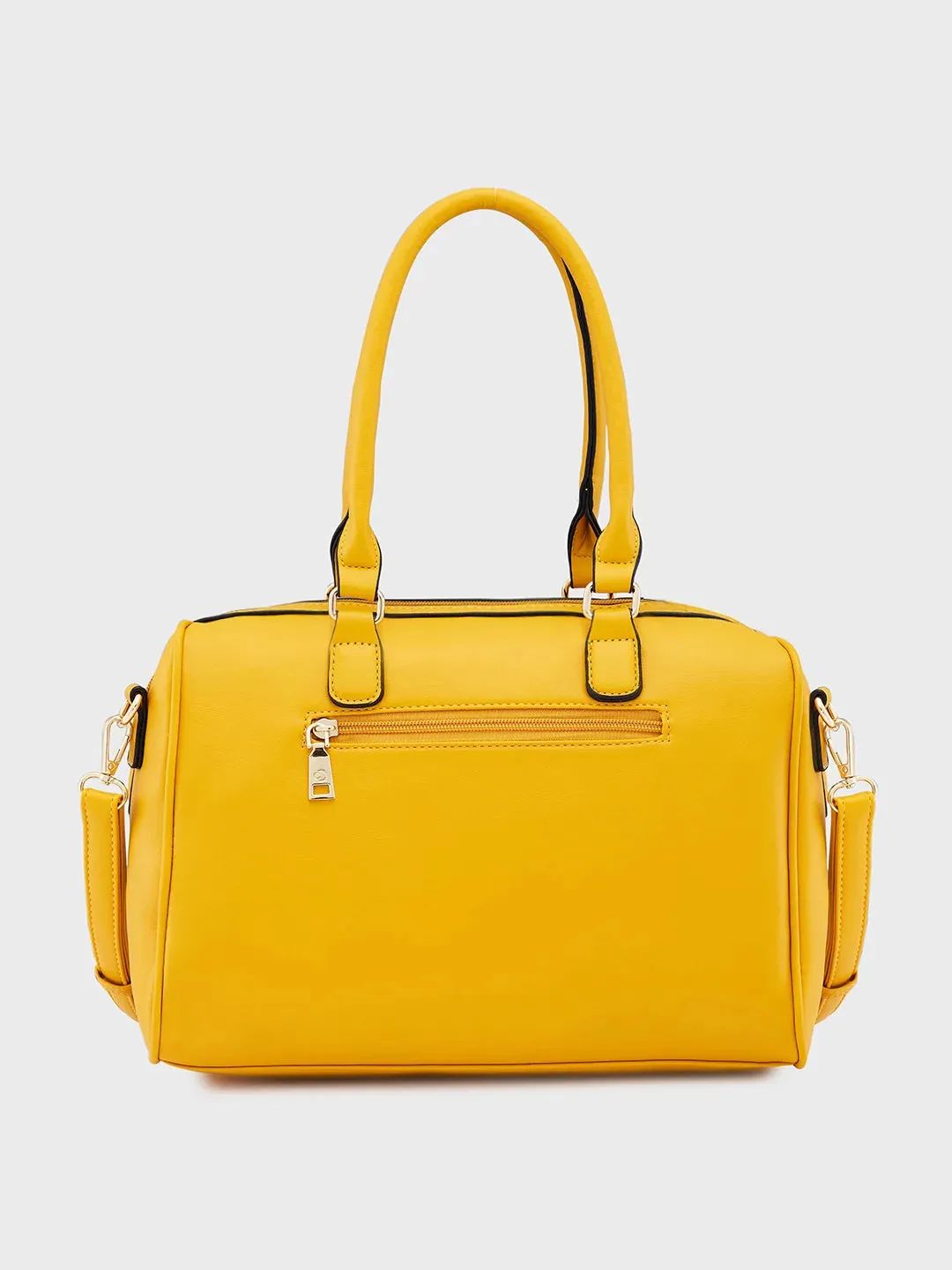 Caprese Aria Medium Mustard Satchel Bag