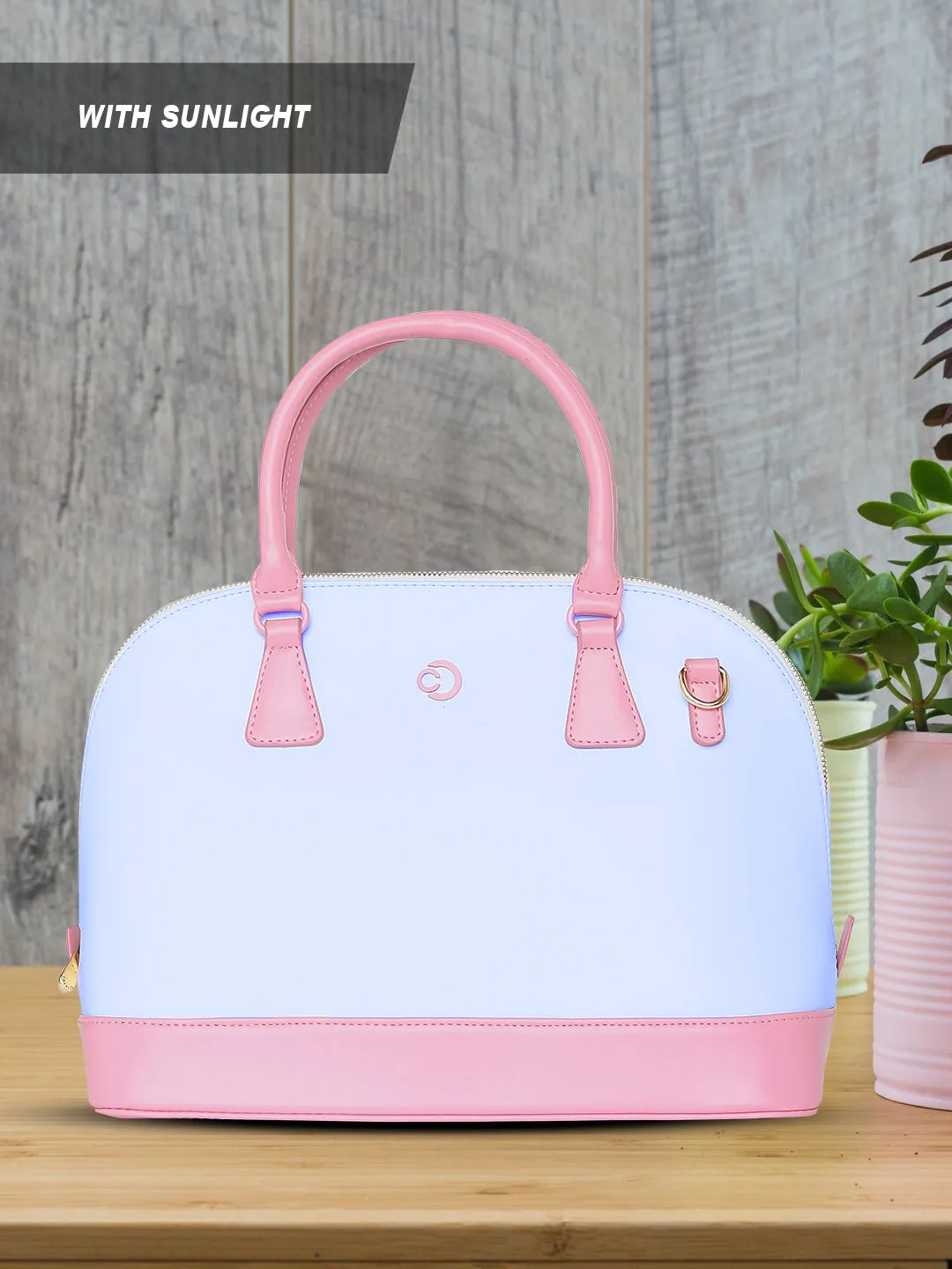 Caprese Aurora Medium Blue Satchel Bag