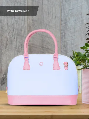 Caprese Aurora Medium Blue Satchel Bag