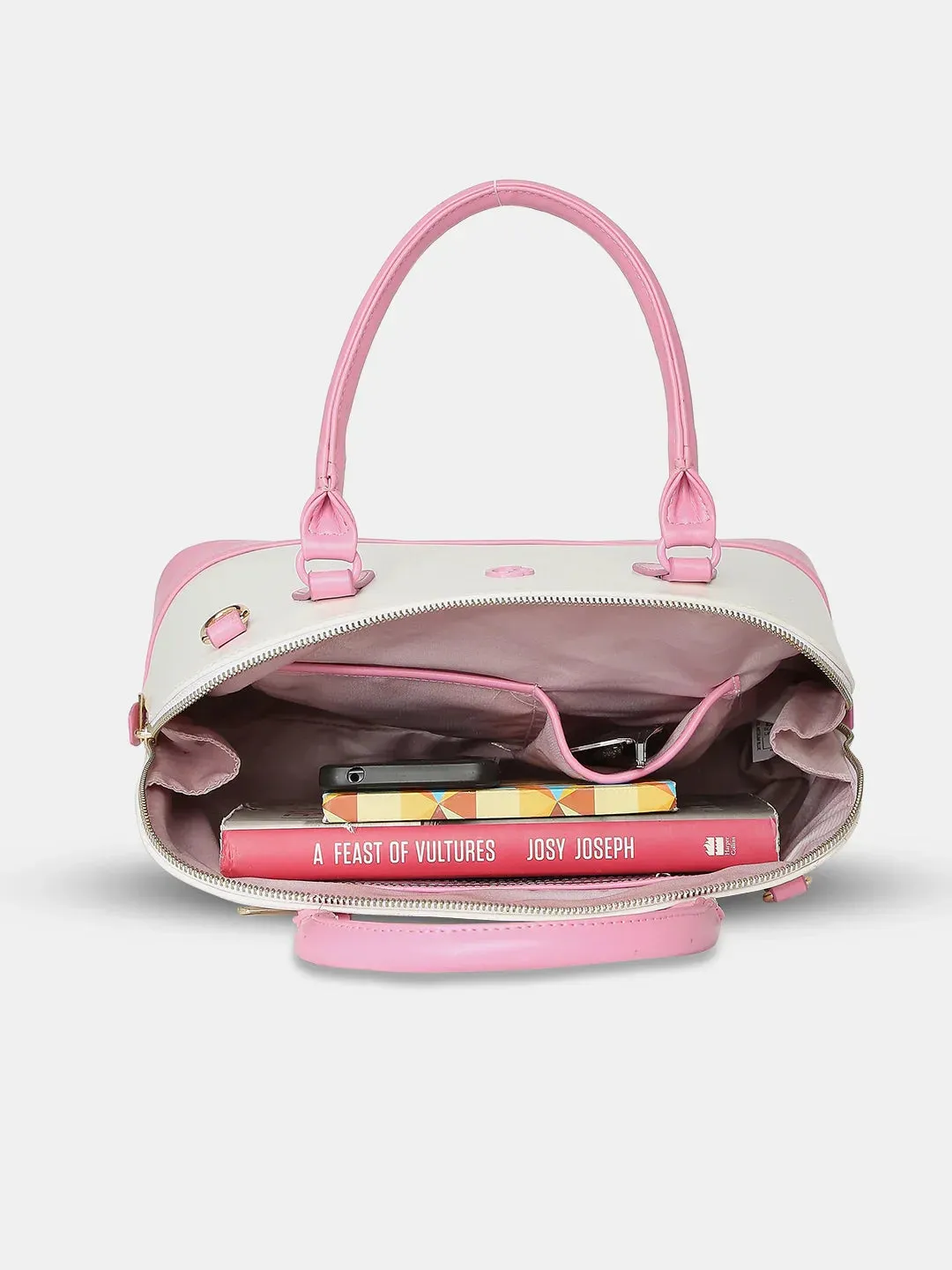Caprese Aurora Medium Blue Satchel Bag