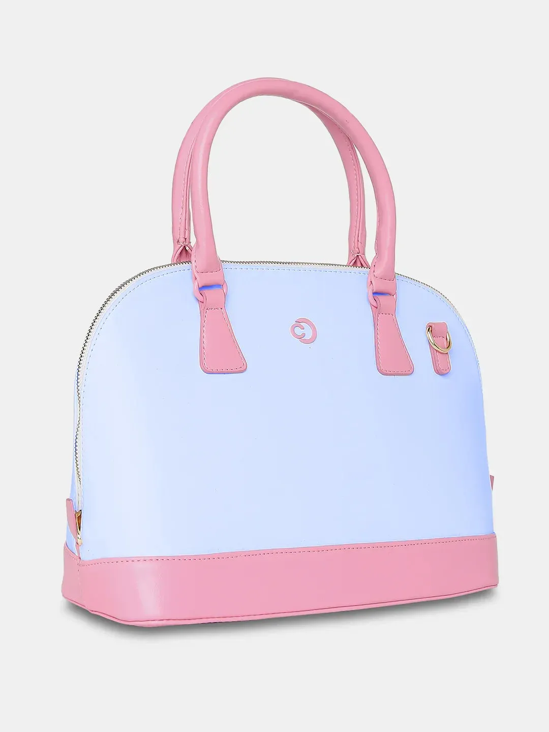 Caprese Aurora Medium Blue Satchel Bag