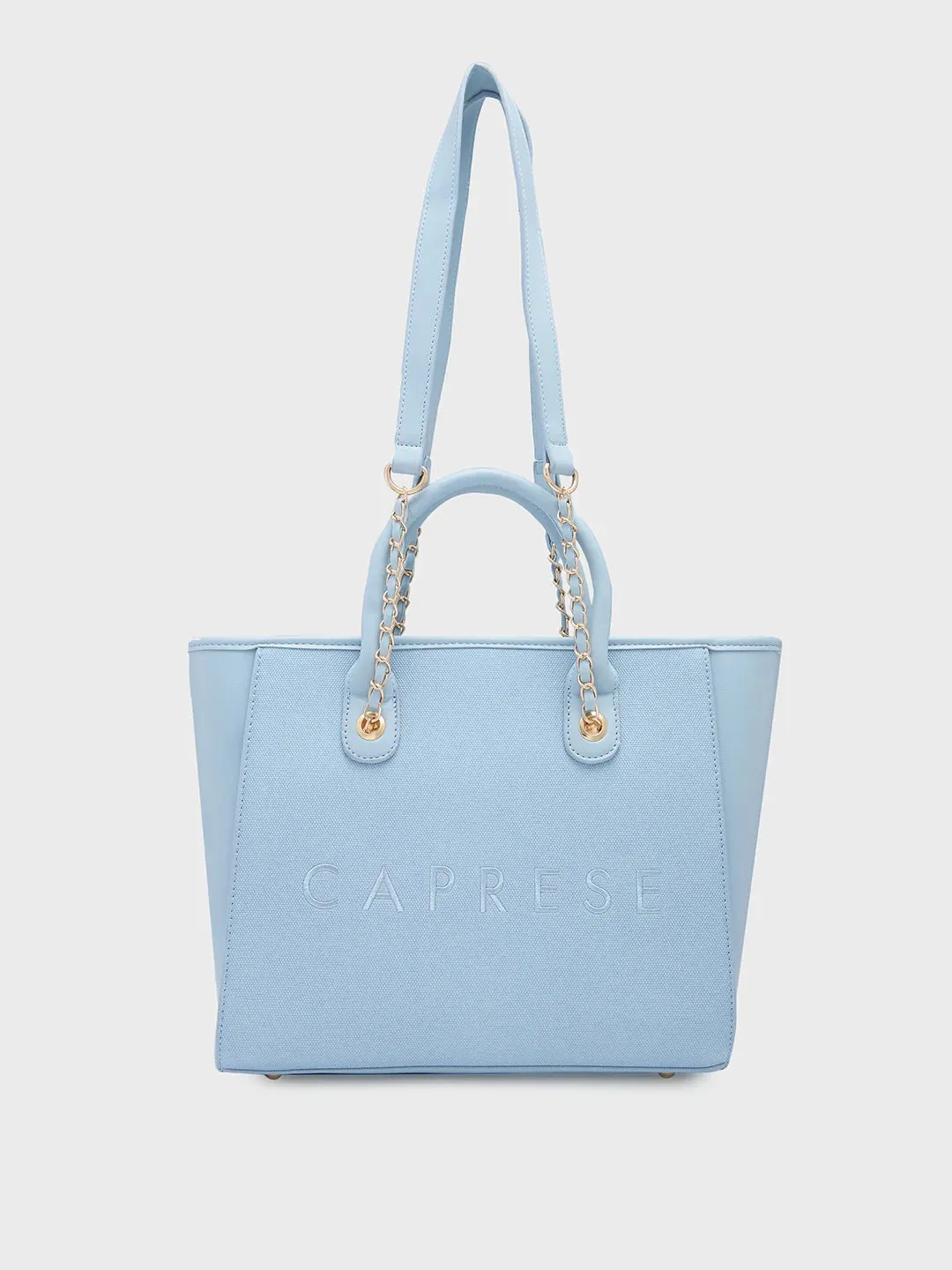 Caprese Brooklyn Large Blue Tote Bag