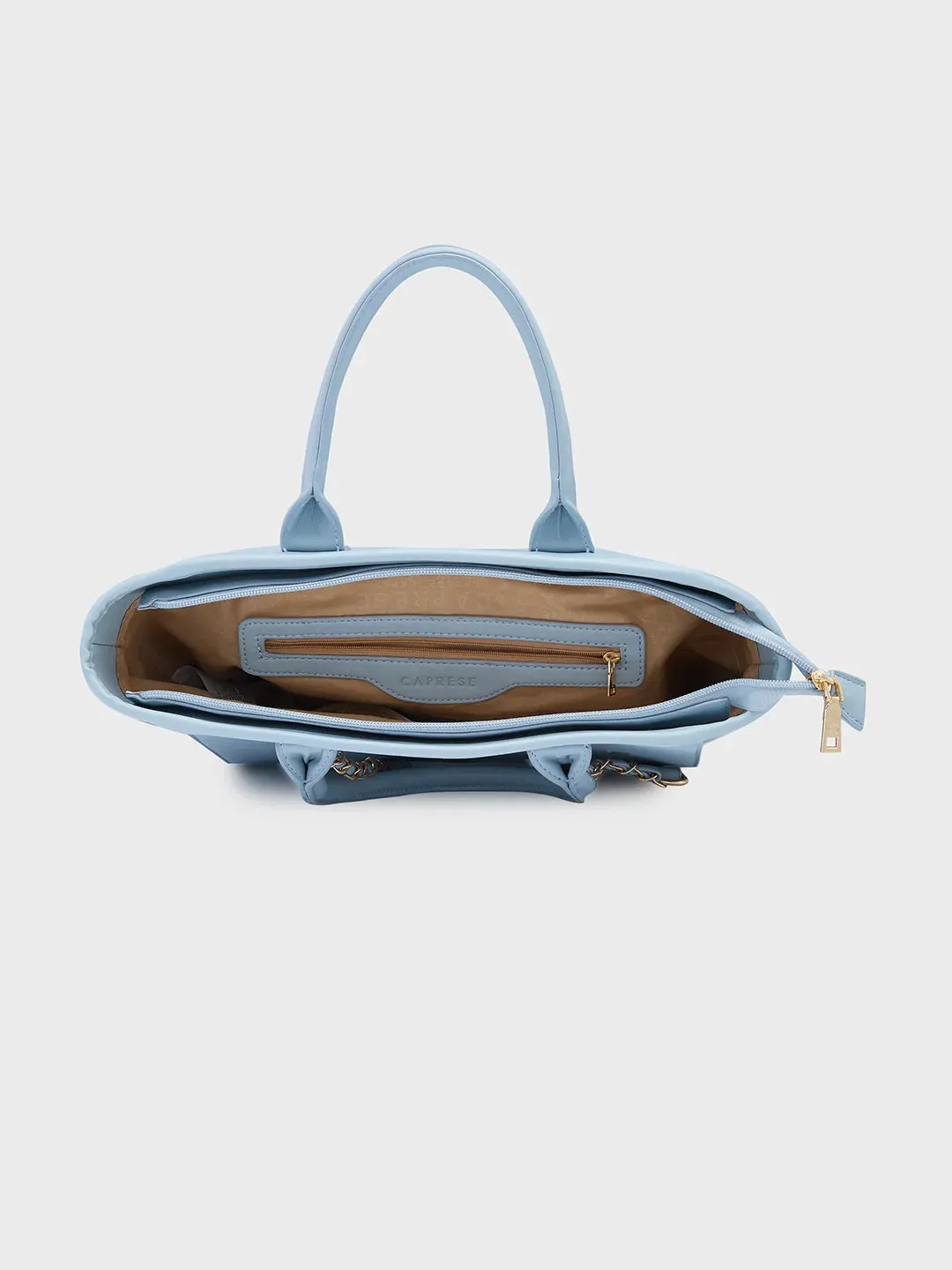 Caprese Brooklyn Large Blue Tote Bag