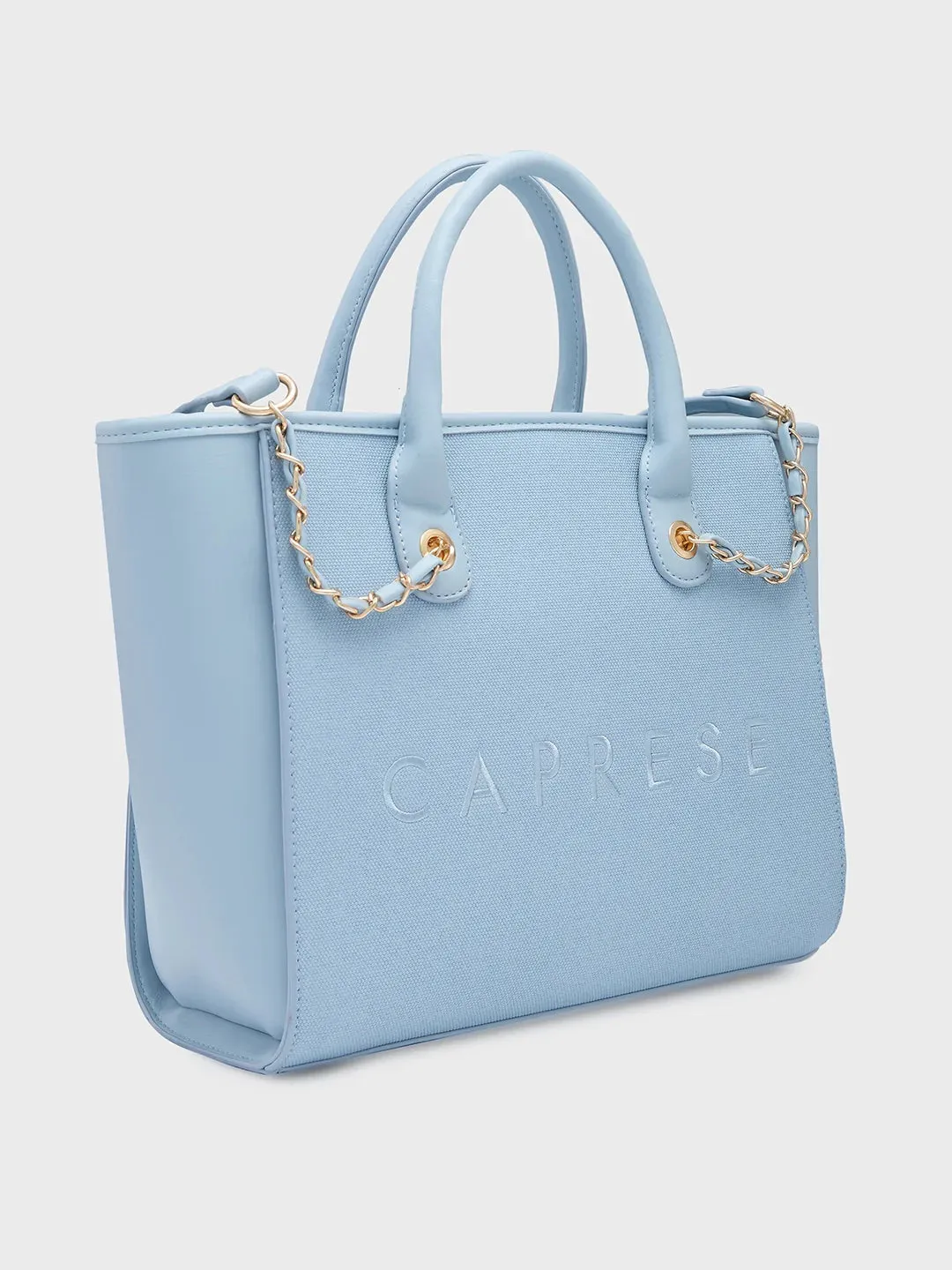 Caprese Brooklyn Large Blue Tote Bag