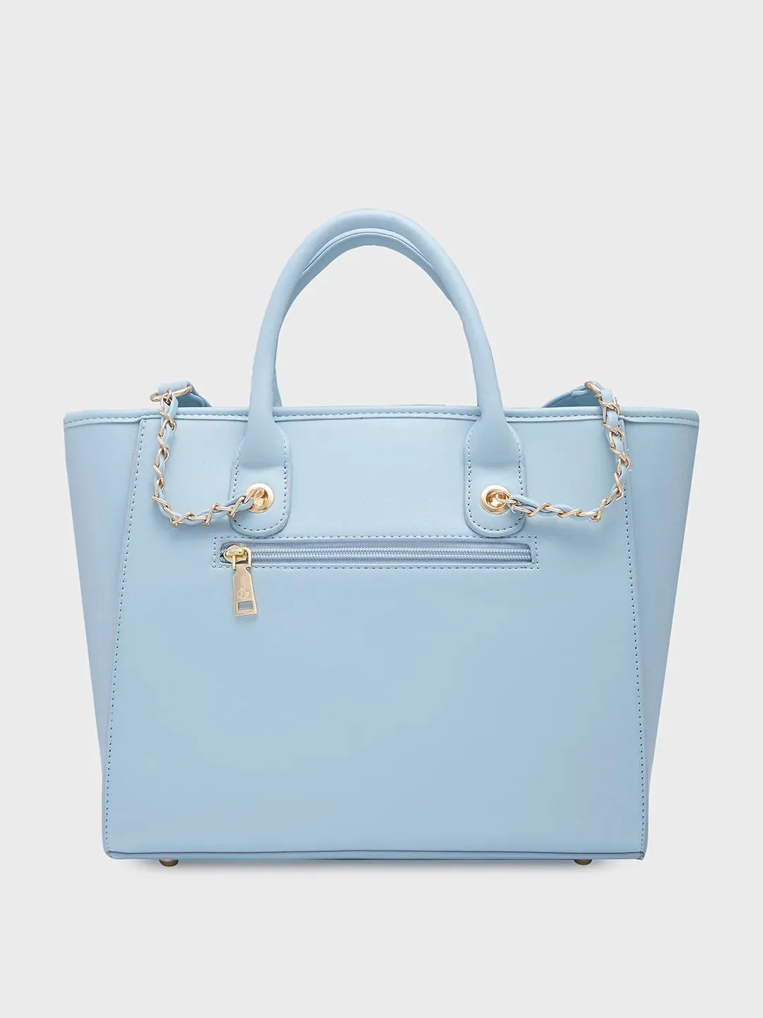 Caprese Brooklyn Large Blue Tote Bag