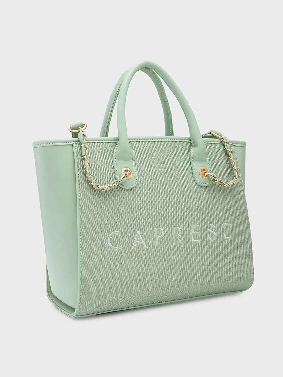Caprese Brooklyn Large Green Tote Bag