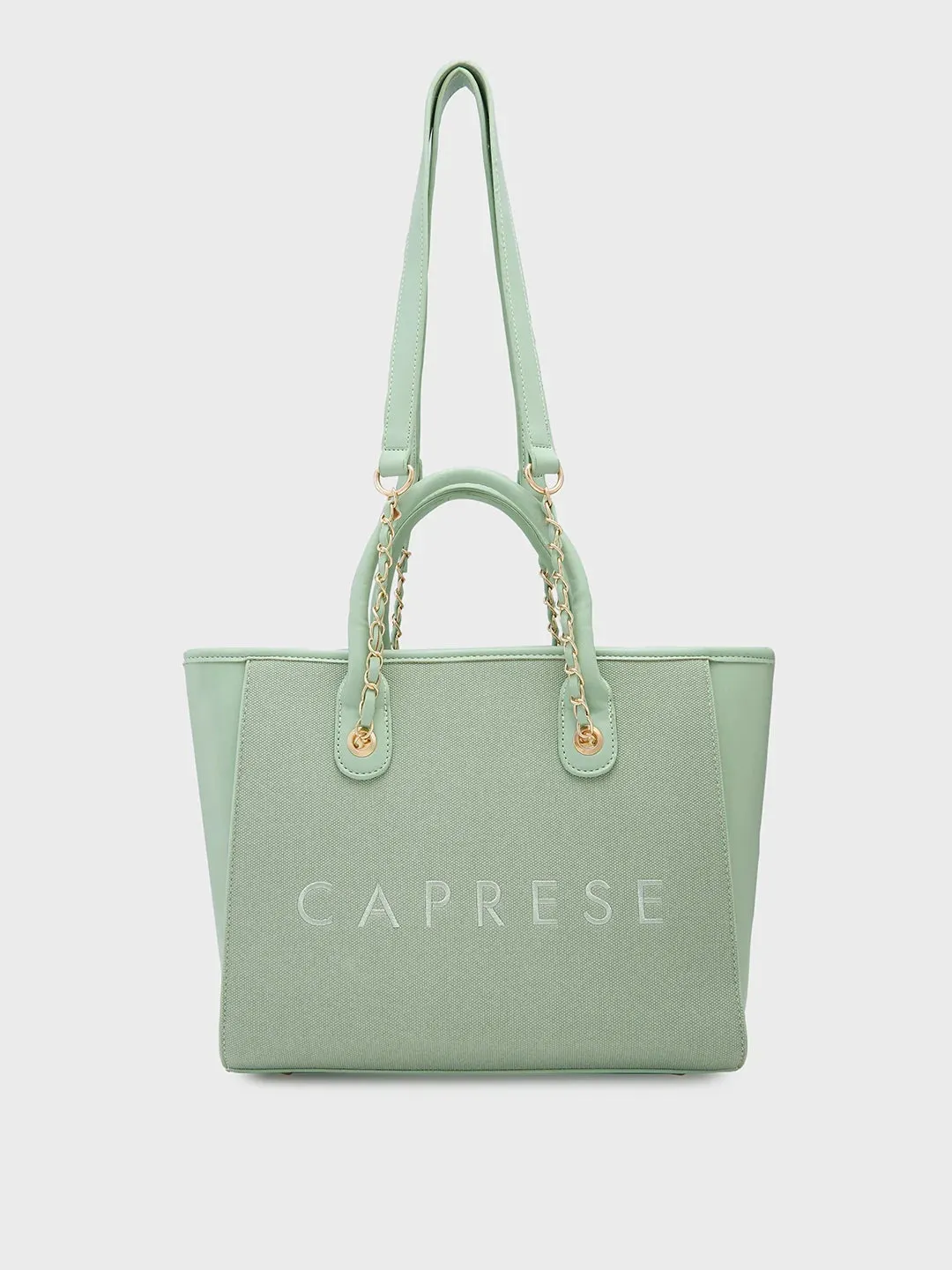 Caprese Brooklyn Large Green Tote Bag