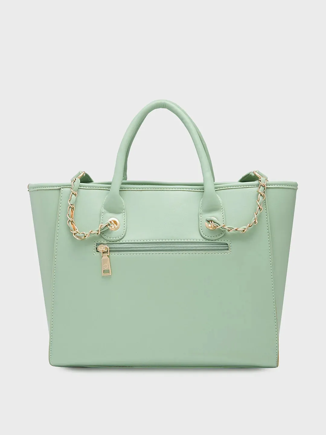Caprese Brooklyn Large Green Tote Bag