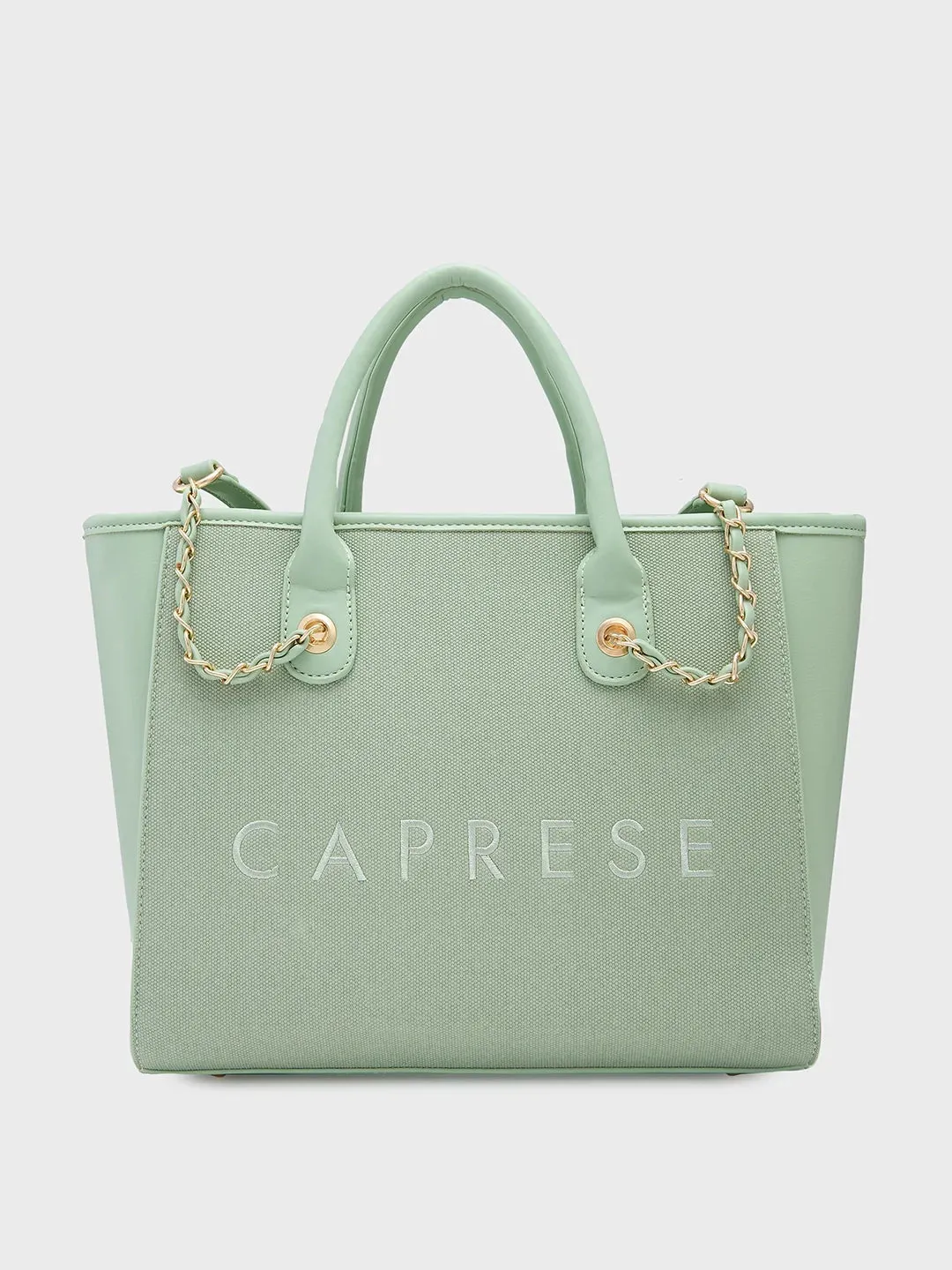 Caprese Brooklyn Large Green Tote Bag