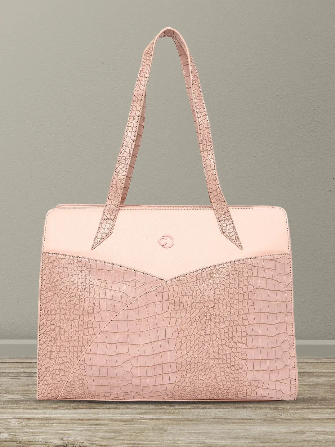 Caprese Cabo Large Blush Laptop Satchel Bag