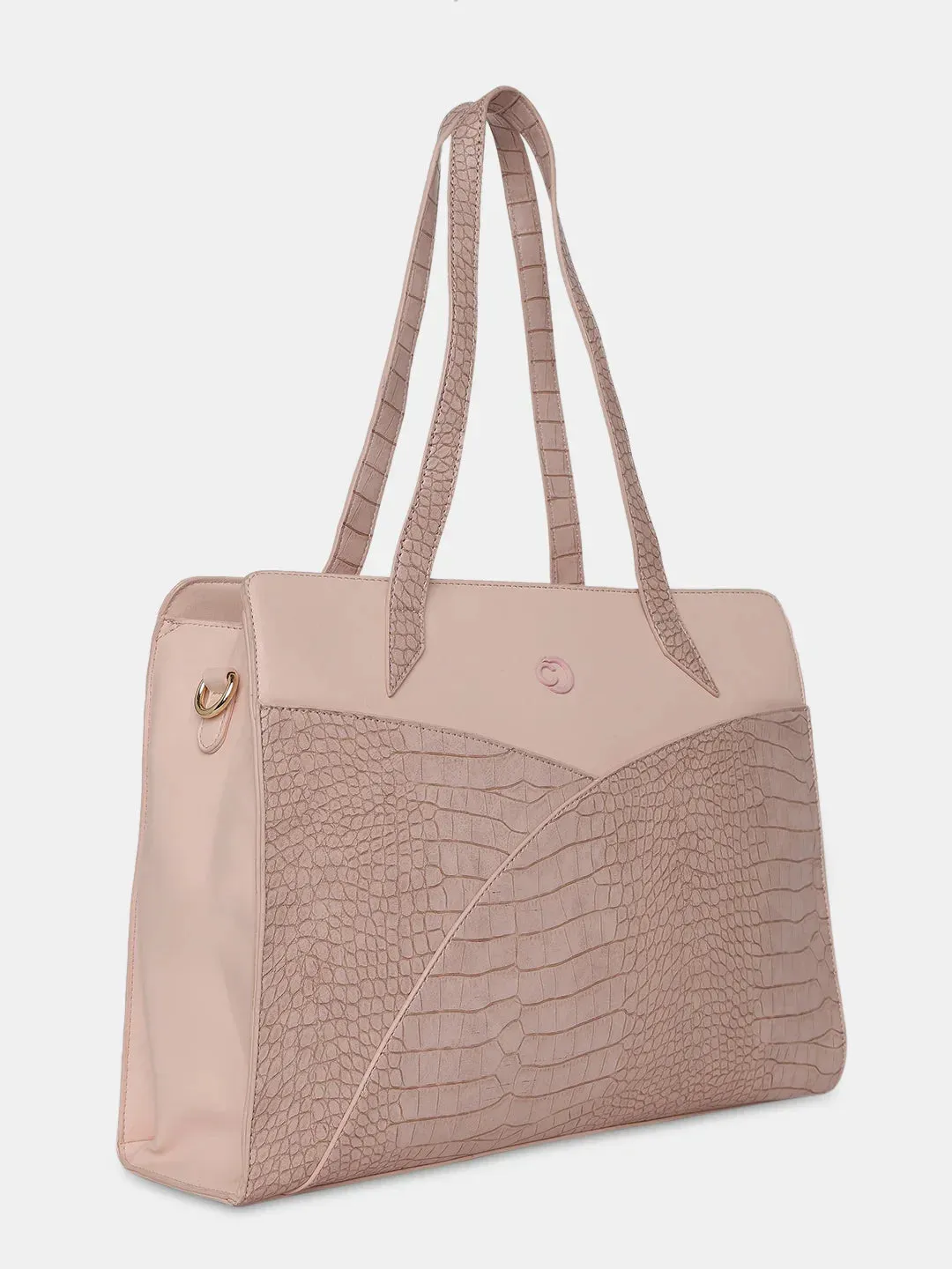Caprese Cabo Large Blush Laptop Satchel Bag