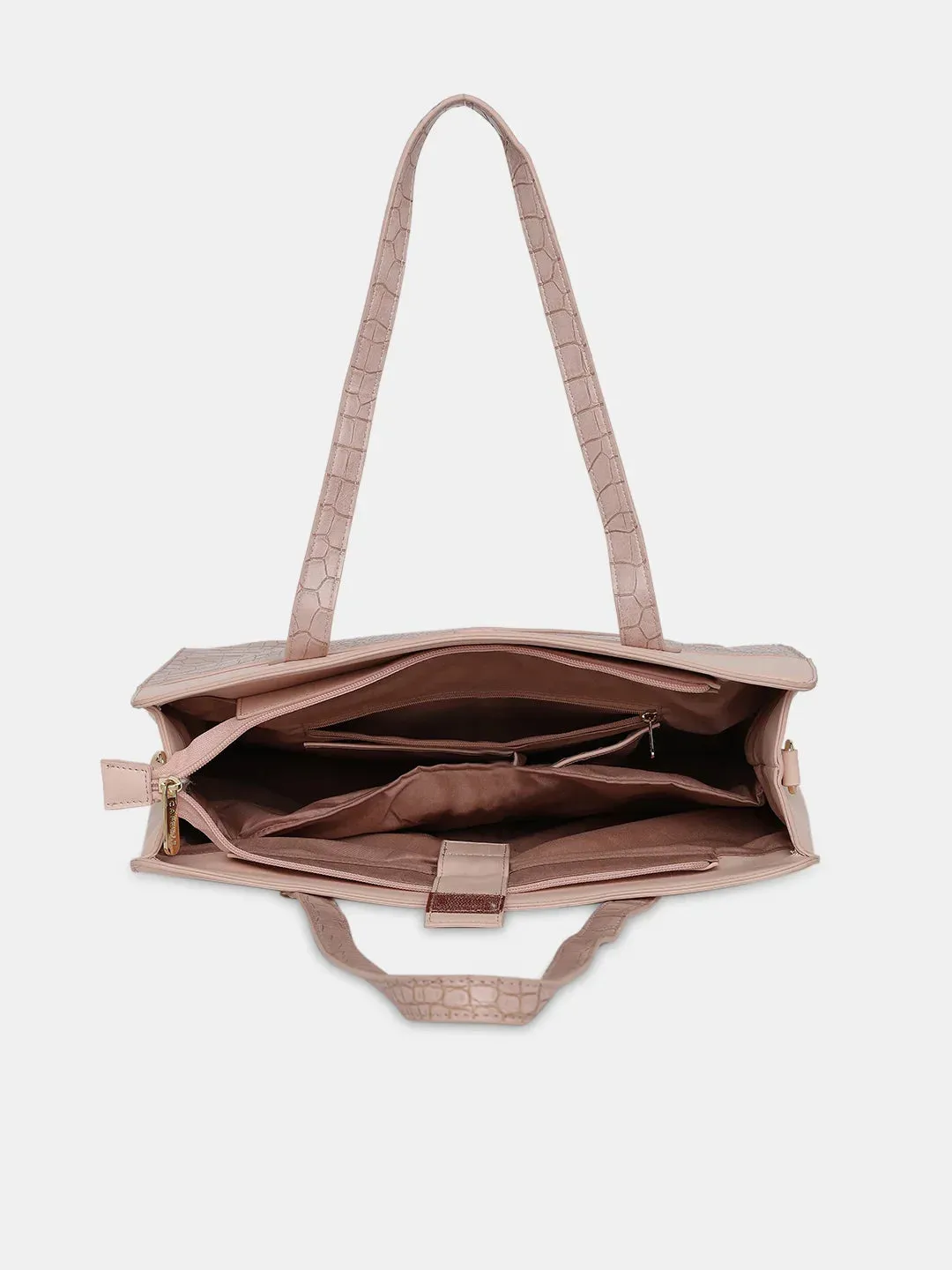 Caprese Cabo Large Blush Laptop Satchel Bag