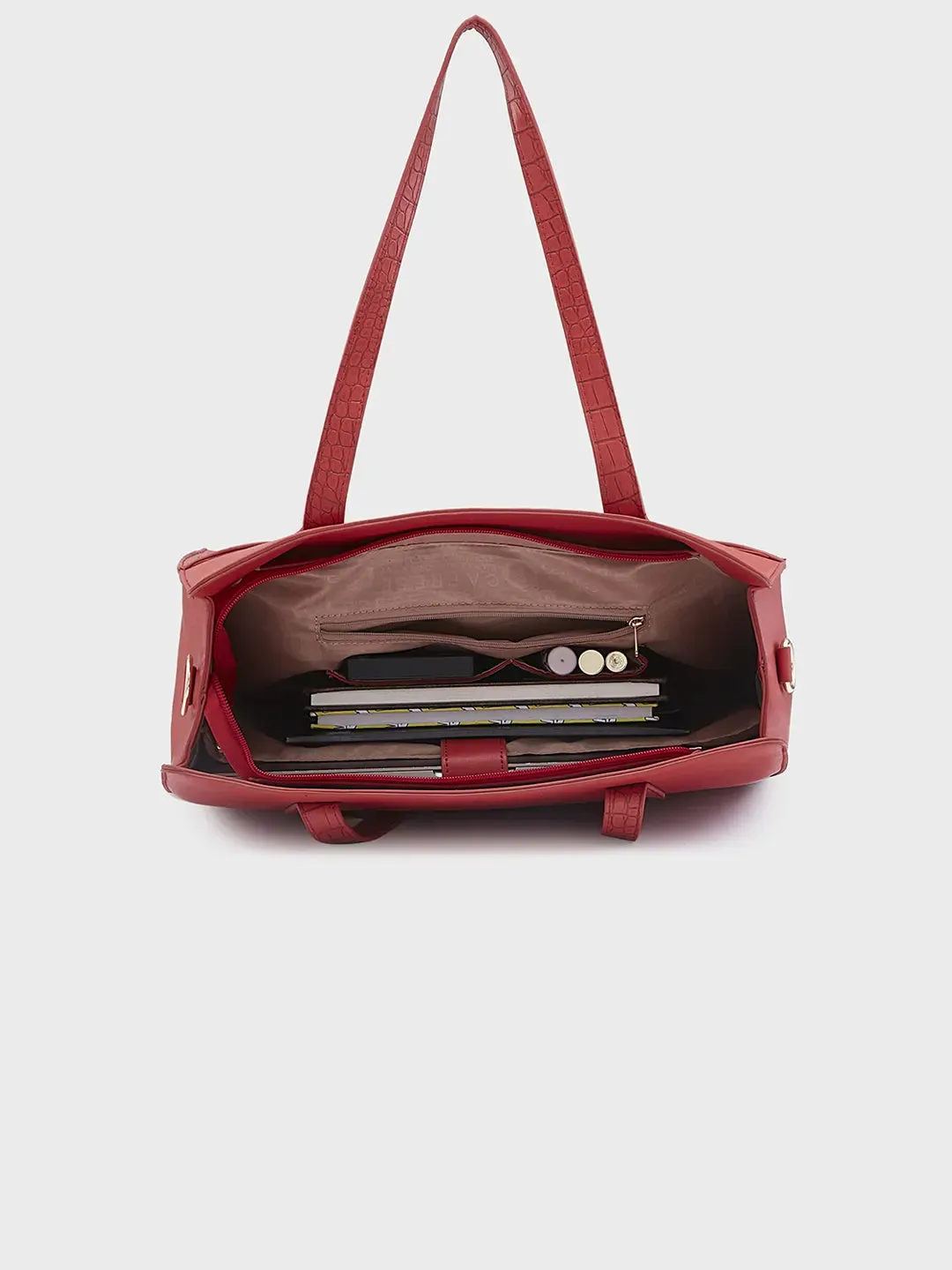 Caprese Cabo Satchel Large Red Laptop Bag