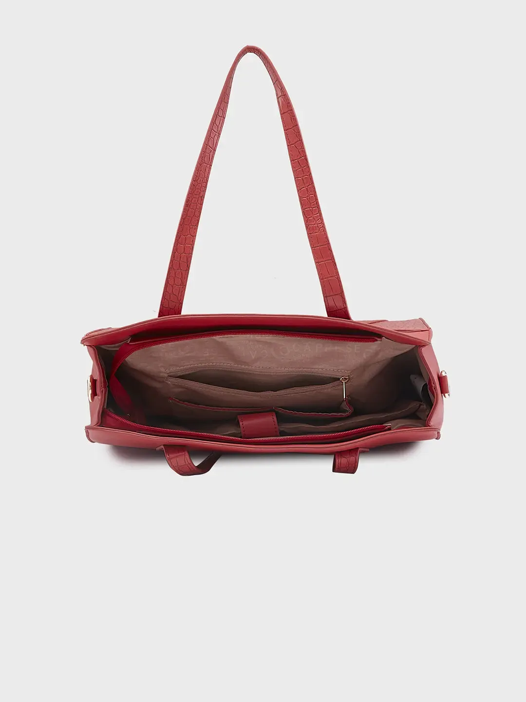 Caprese Cabo Satchel Large Red Laptop Bag
