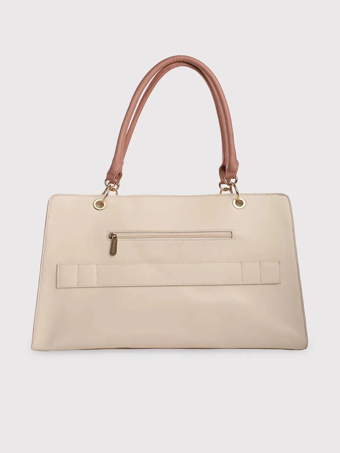 Caprese Capri Large Beige Laptop Satchel
