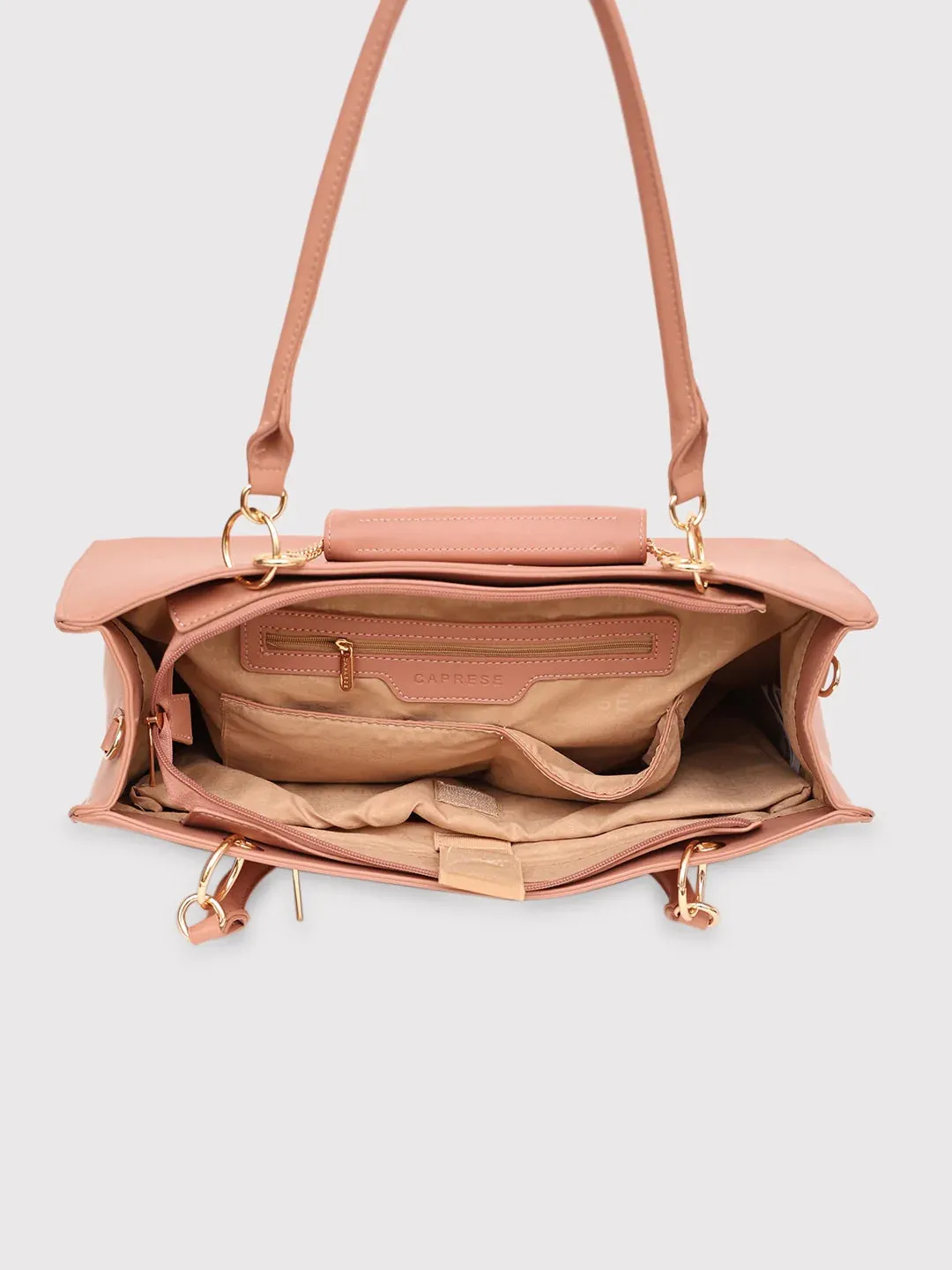 Caprese Capri Satchel Large Pink Laptop Bag