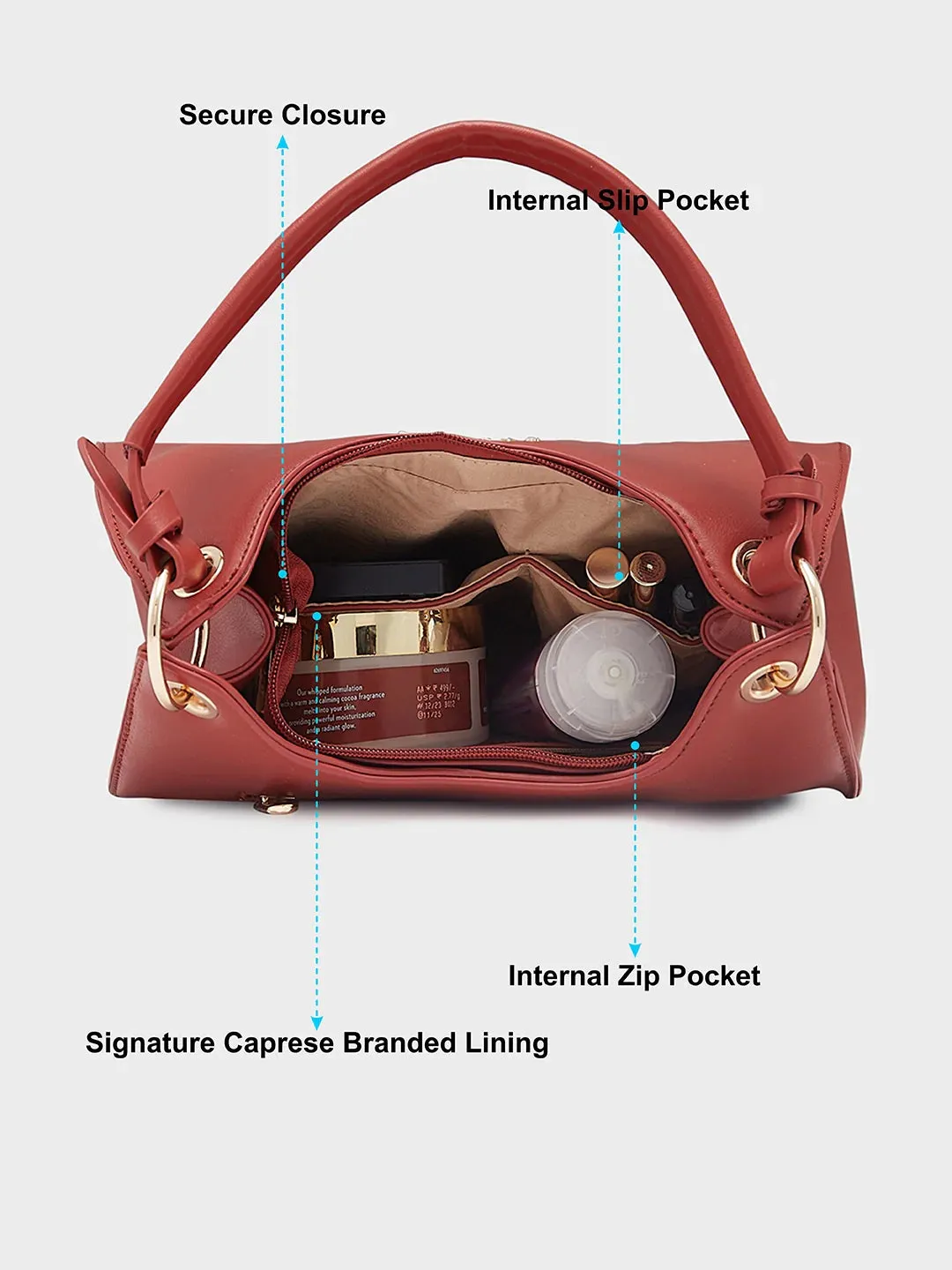 Caprese Capri Small Terra Satchel Bag