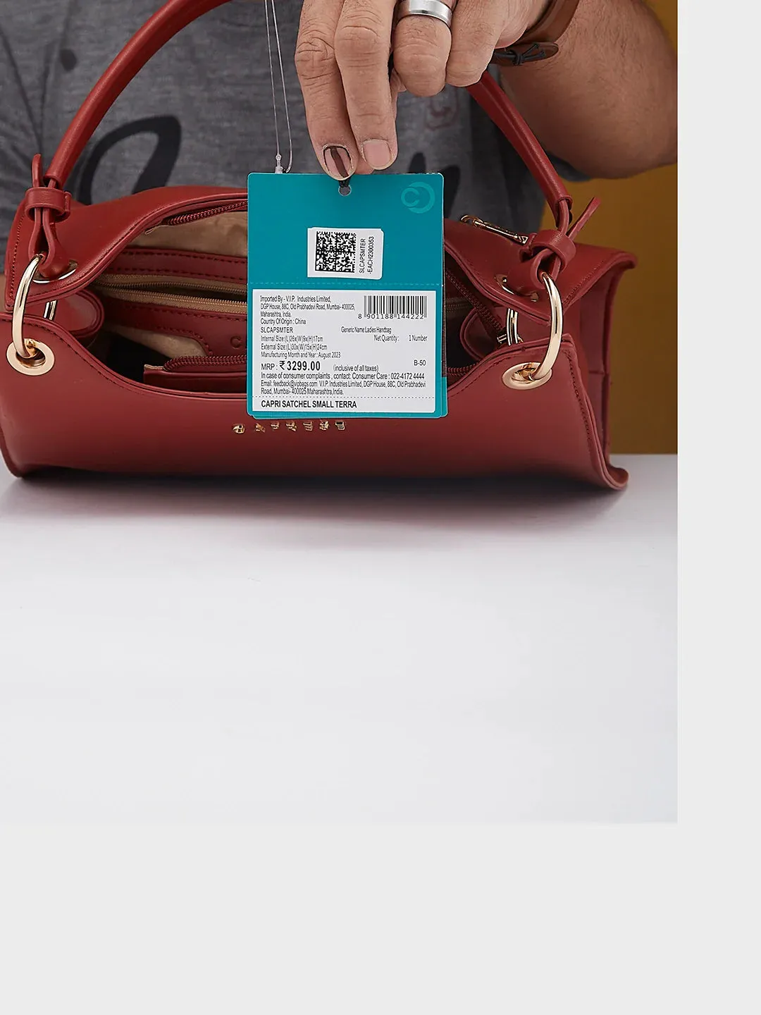 Caprese Capri Small Terra Satchel Bag