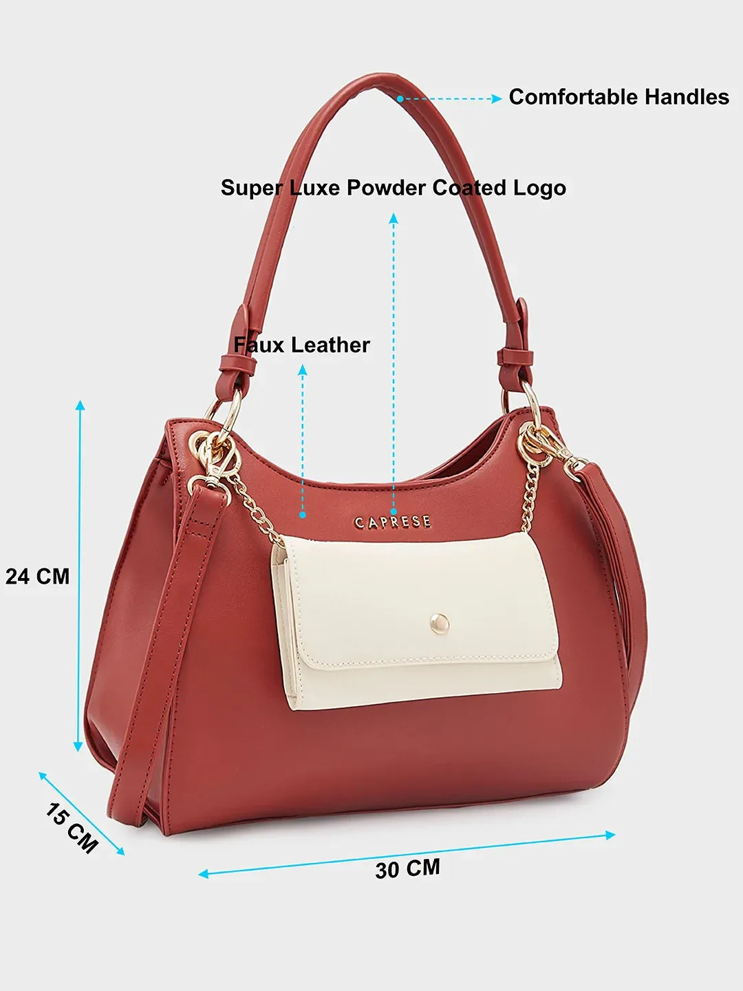 Caprese Capri Small Terra Satchel Bag