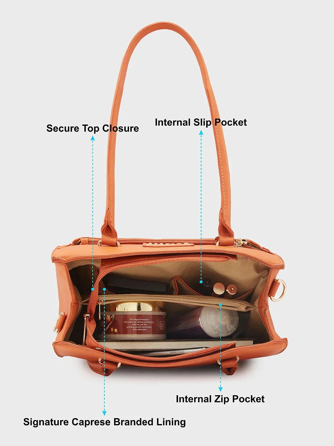 Caprese Dakota Medium Terra Satchel Bag