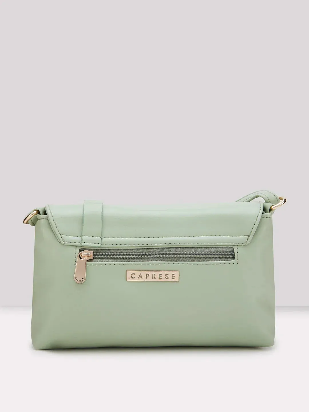Caprese Emily In Paris Printed Small Mint Satchel Bag