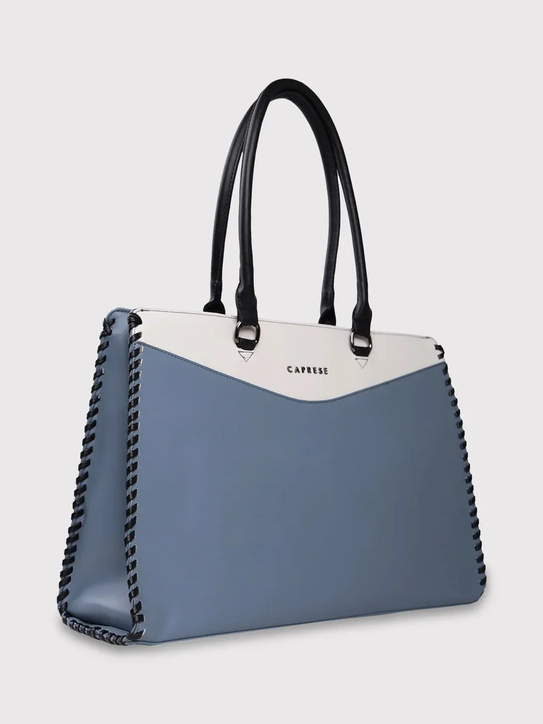 Caprese Rome Large Blue Laptop Satchel Bag