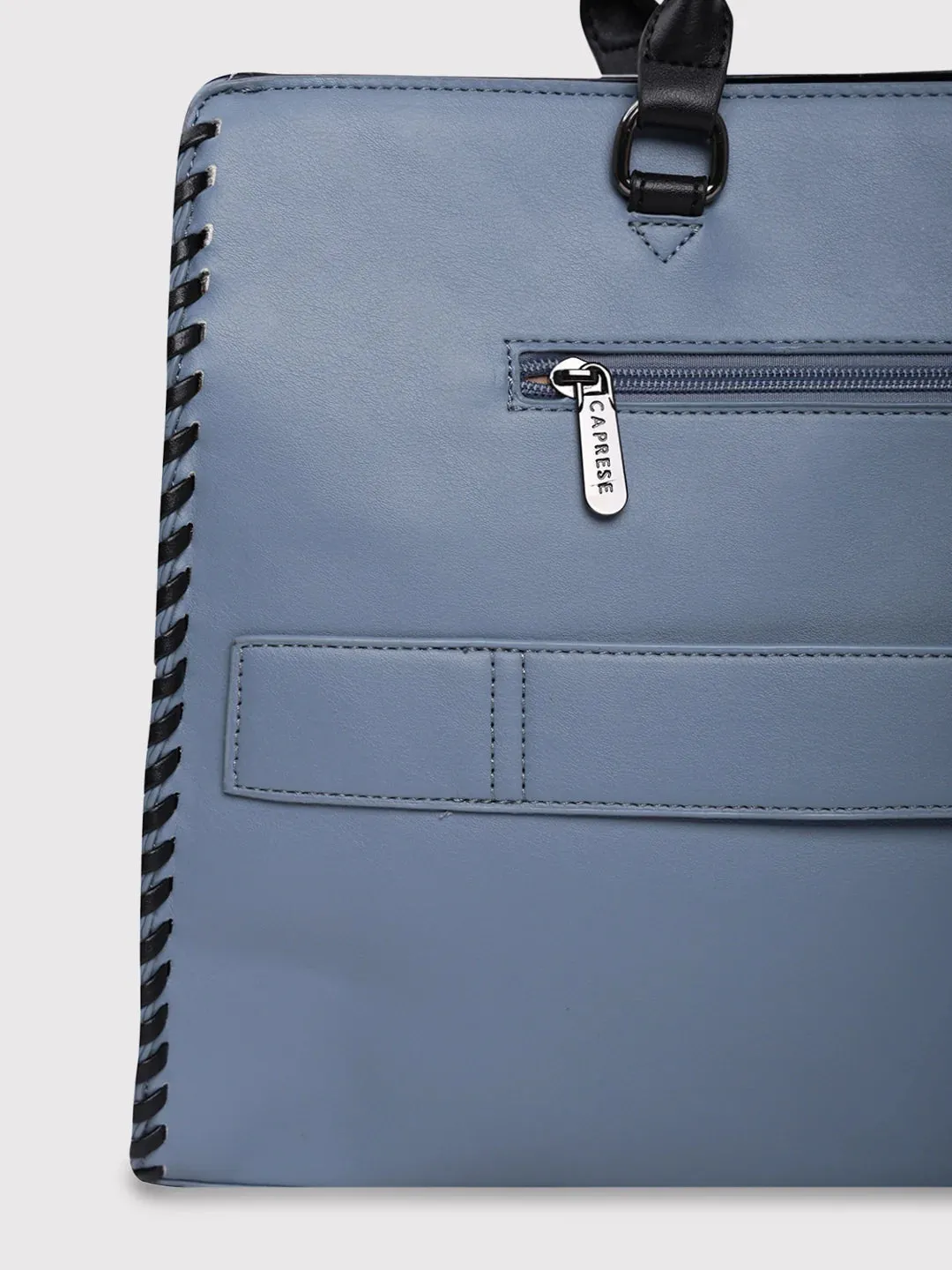 Caprese Rome Large Blue Laptop Satchel Bag