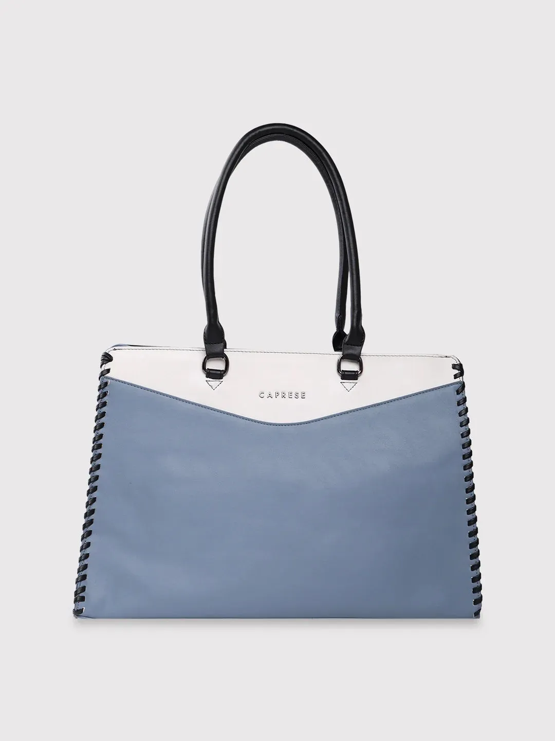 Caprese Rome Large Blue Laptop Satchel Bag
