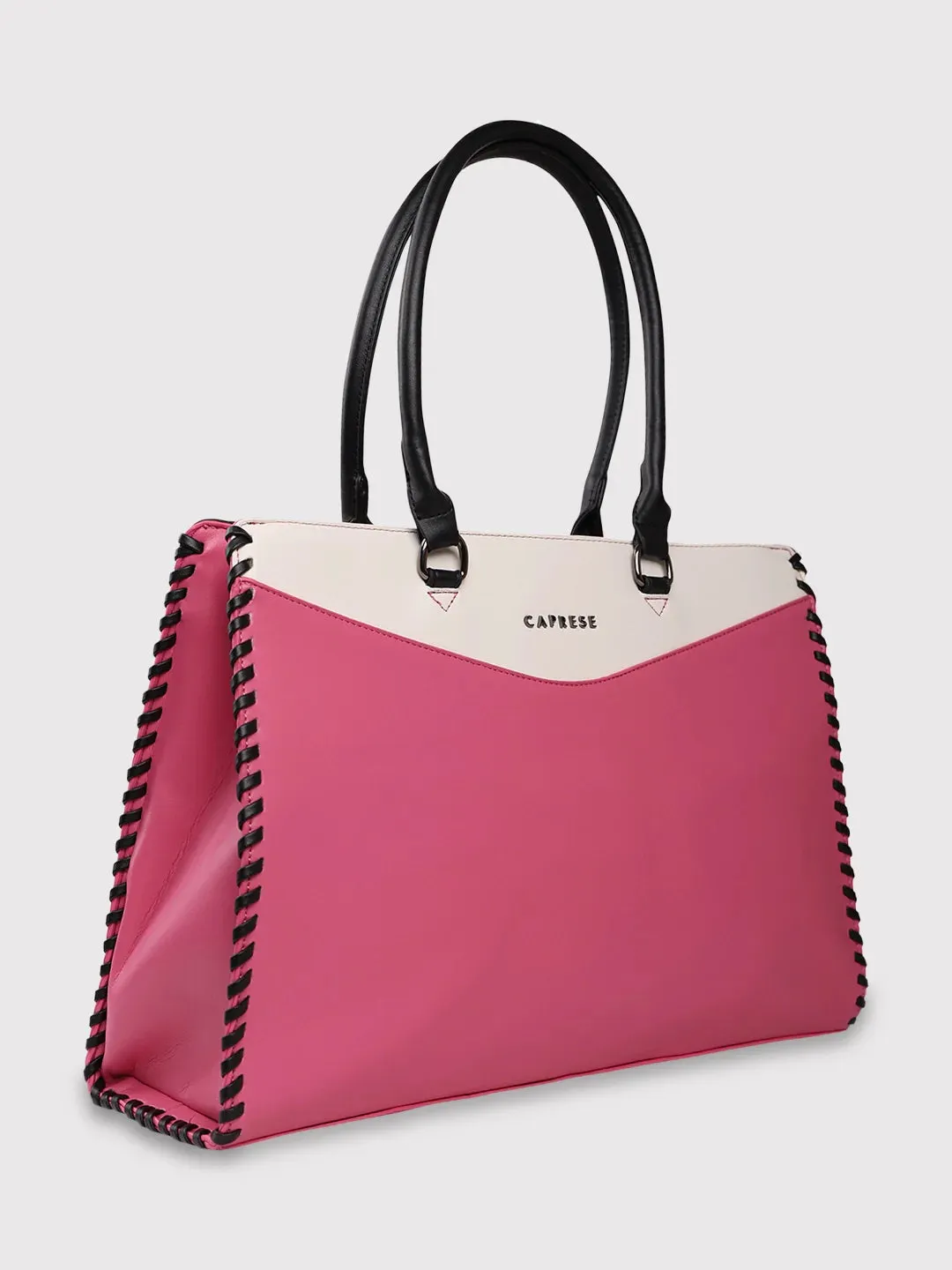 Caprese Rome Large Flamingo Laptop Satchel Bag