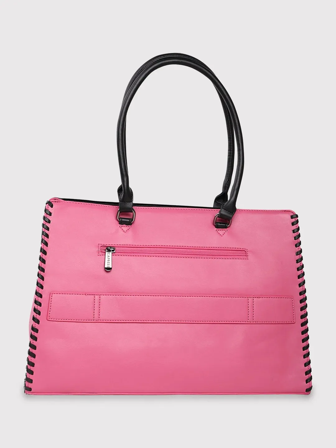 Caprese Rome Large Flamingo Laptop Satchel Bag