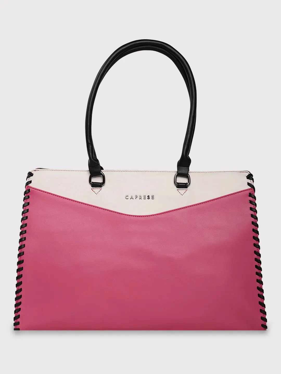 Caprese Rome Large Flamingo Laptop Satchel Bag