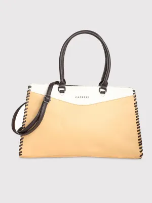 Caprese Rome Large Yellow Laptop Satchel Bag
