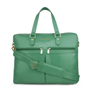 Caprese Rylee Large Green Satchel Bag