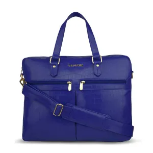 Caprese Rylee Satchel Large Blue Laptop Bag