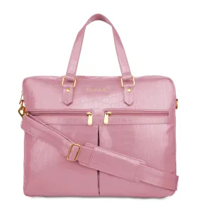 Caprese Rylee Satchel Large Blush Laptop Bag