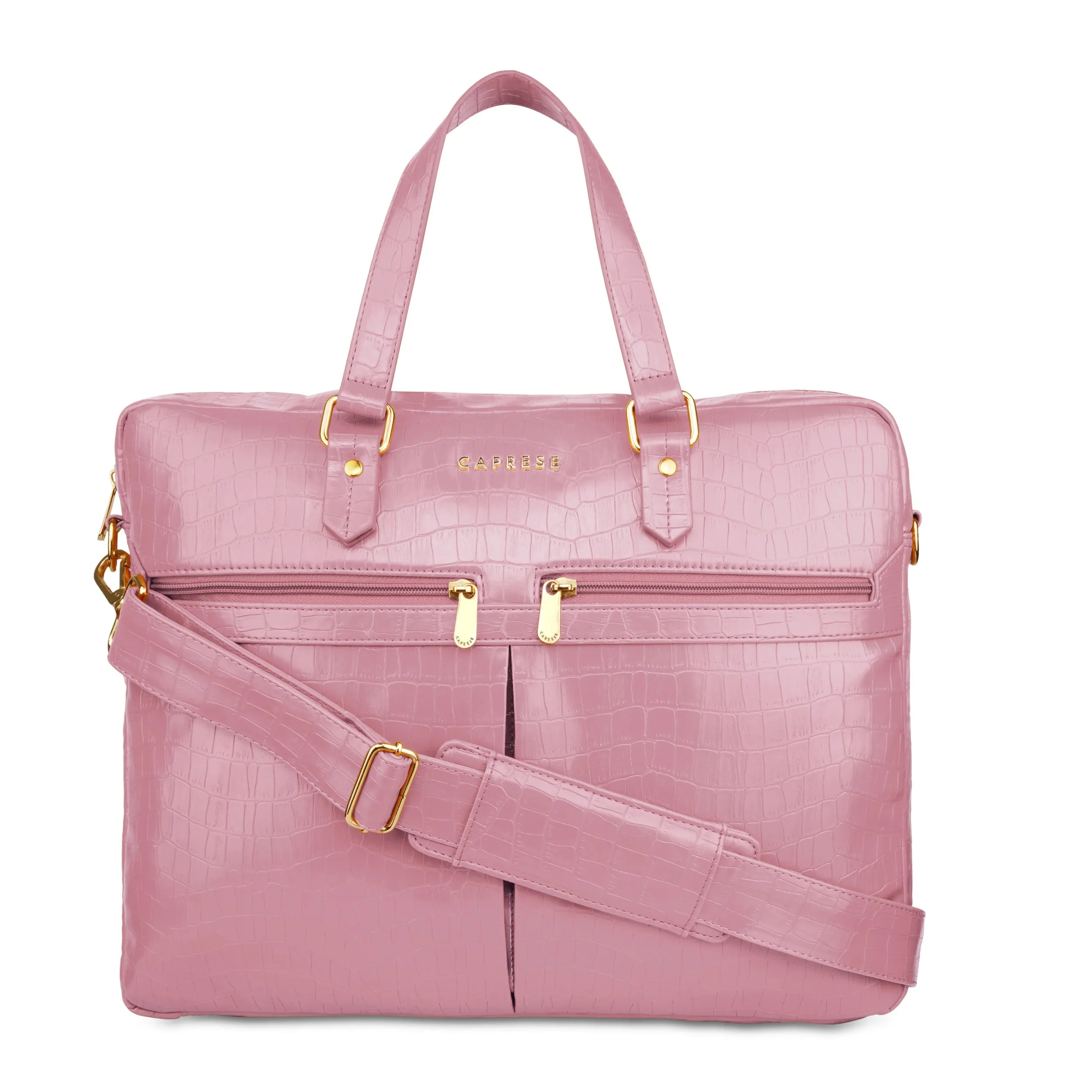 Caprese Rylee Satchel Large Blush Laptop Bag