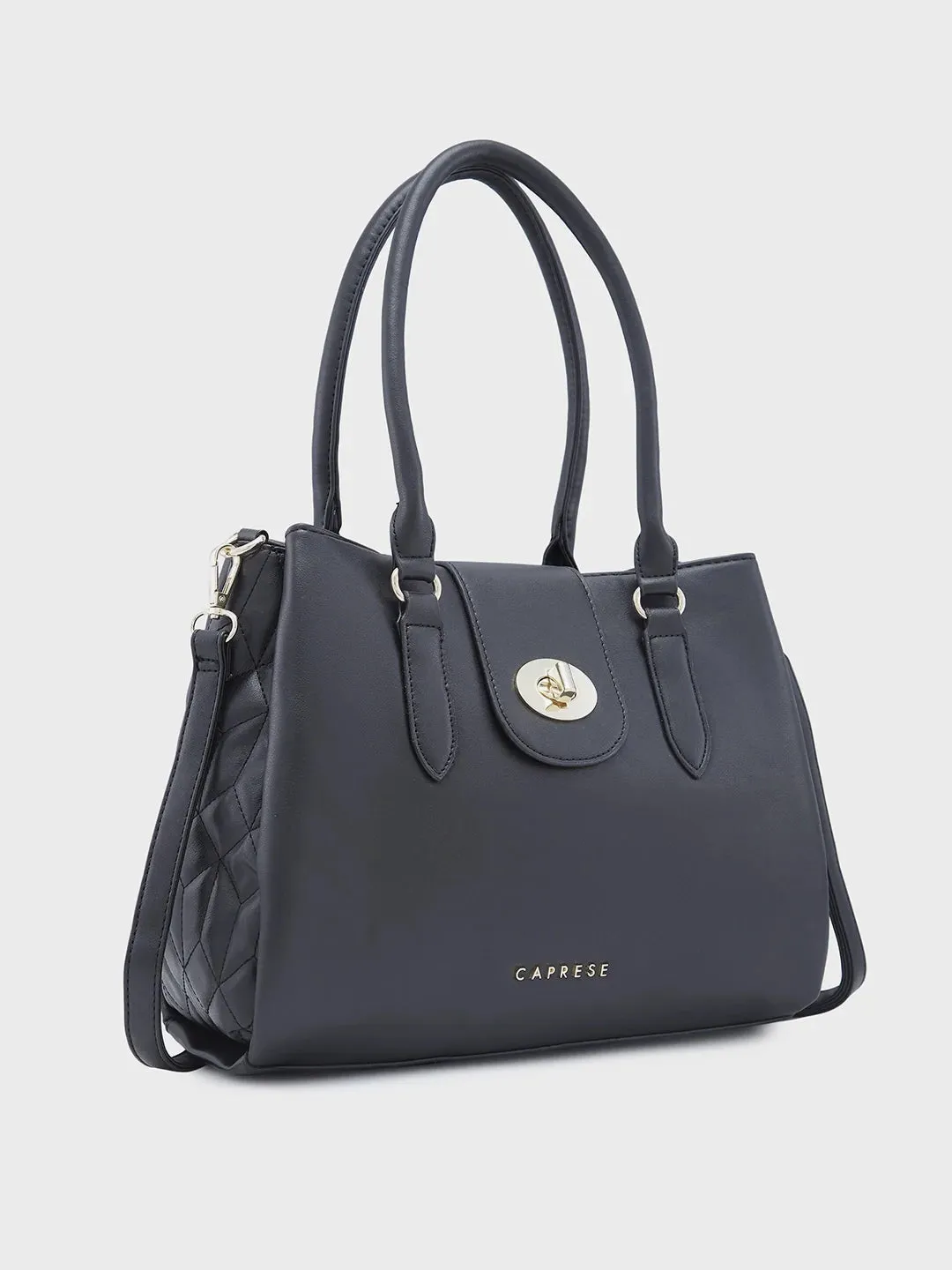 Caprese Sabrina Medium Black Satchel Bag