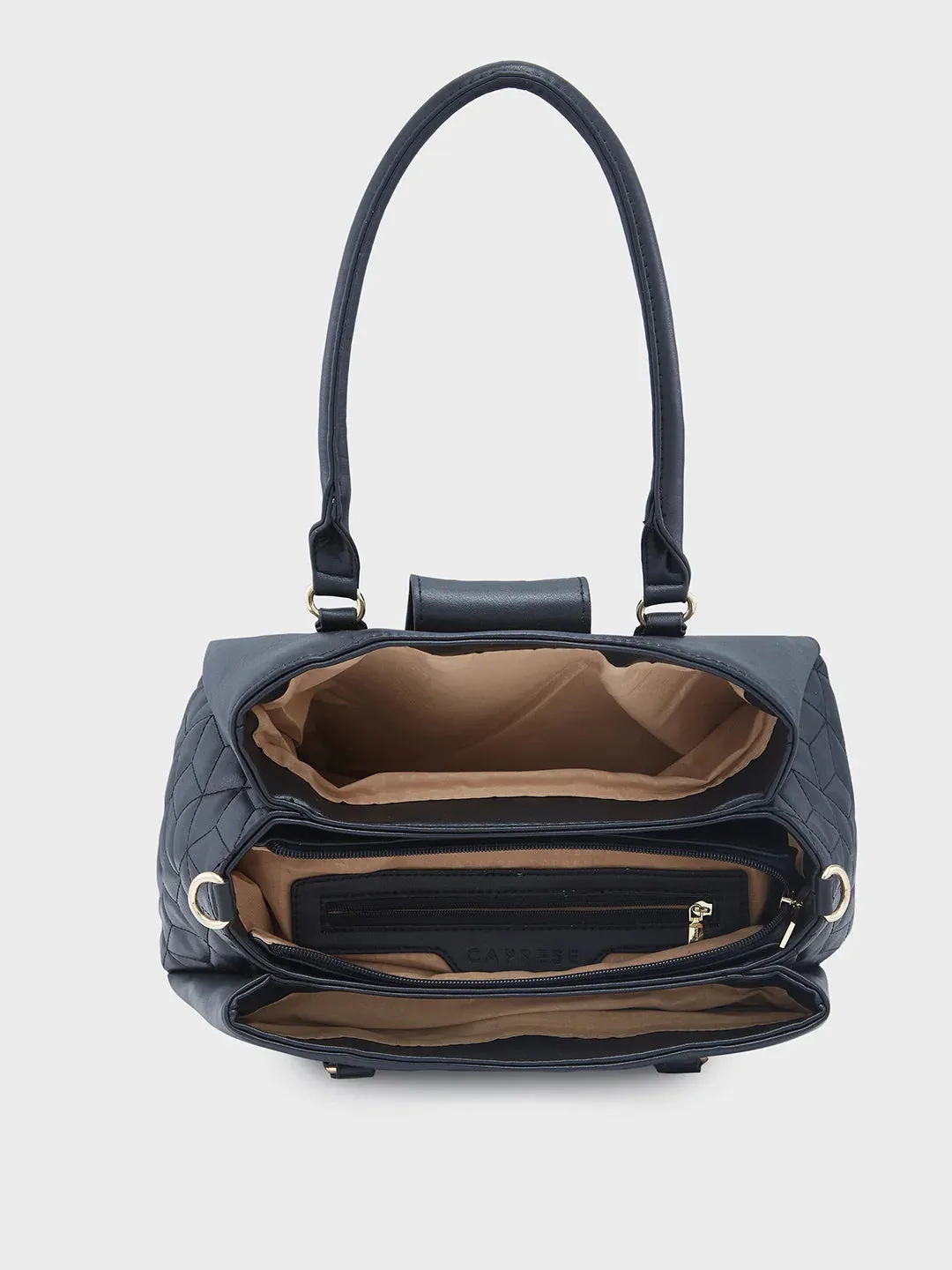 Caprese Sabrina Medium Black Satchel Bag