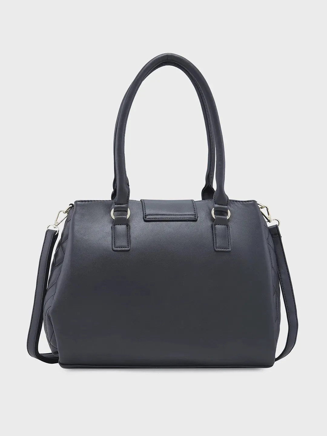 Caprese Sabrina Medium Black Satchel Bag