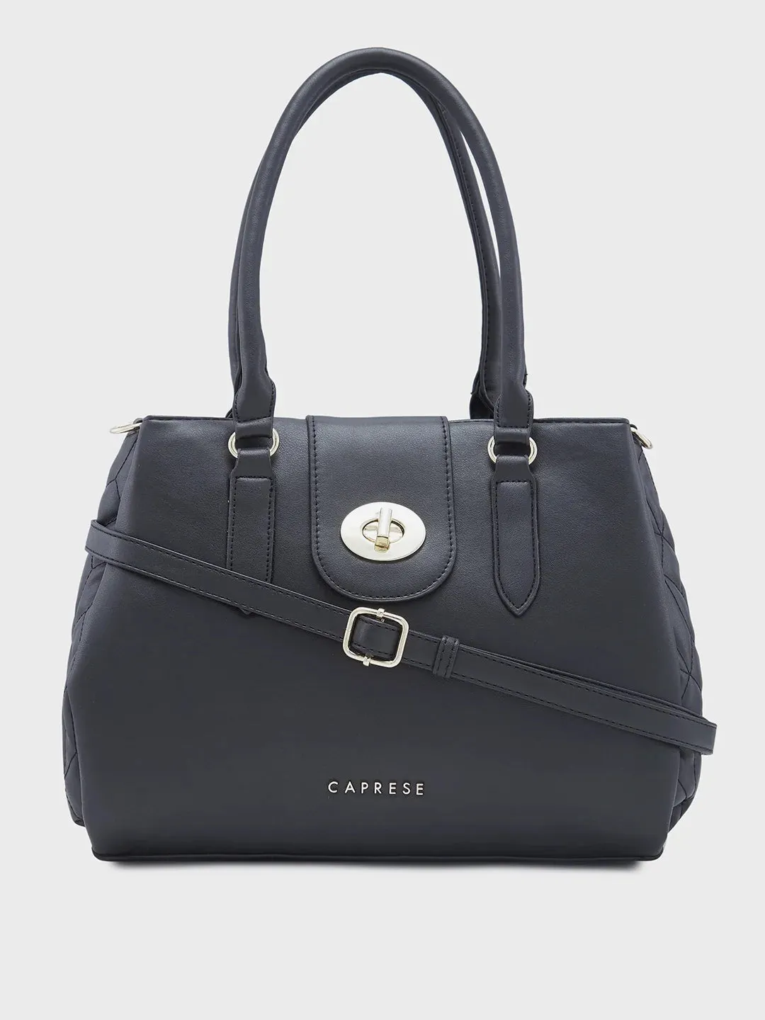 Caprese Sabrina Medium Black Satchel Bag
