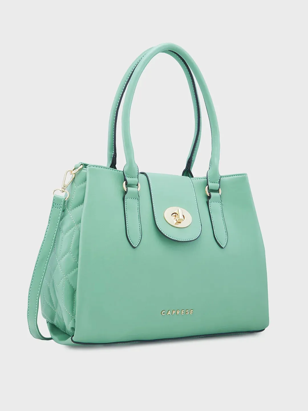 Caprese Sabrina Medium Mint Satchel Bag