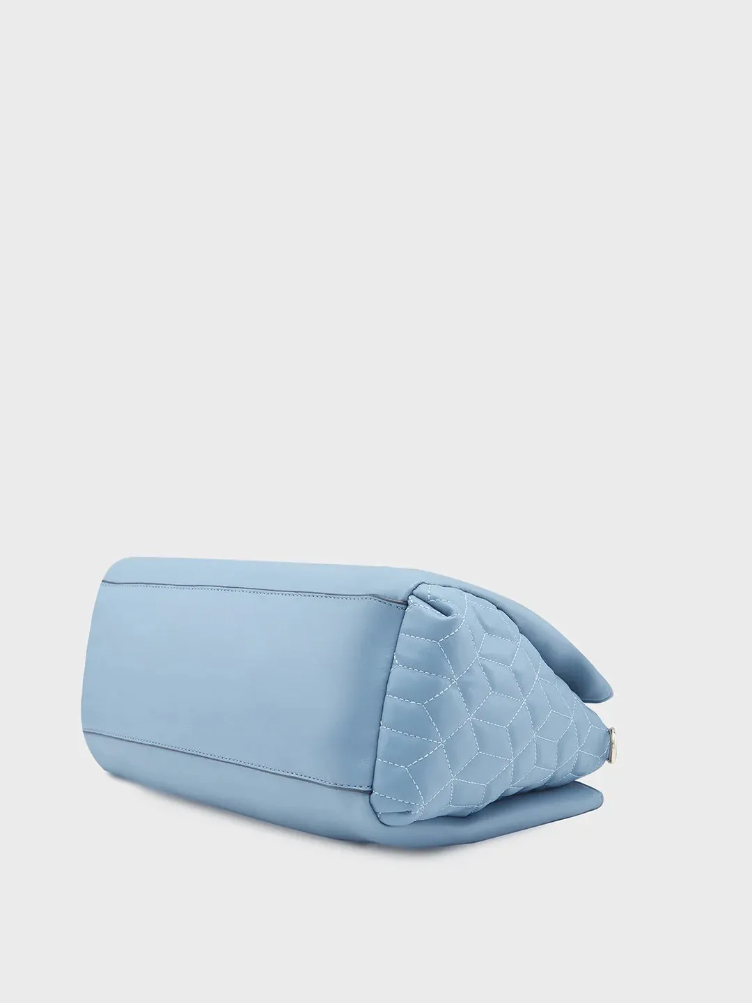 Caprese Sabrina Medium Powder Blue Satchel Bag