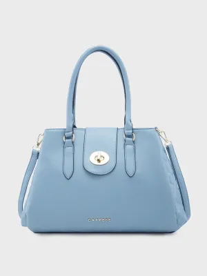 Caprese Sabrina Medium Powder Blue Satchel Bag