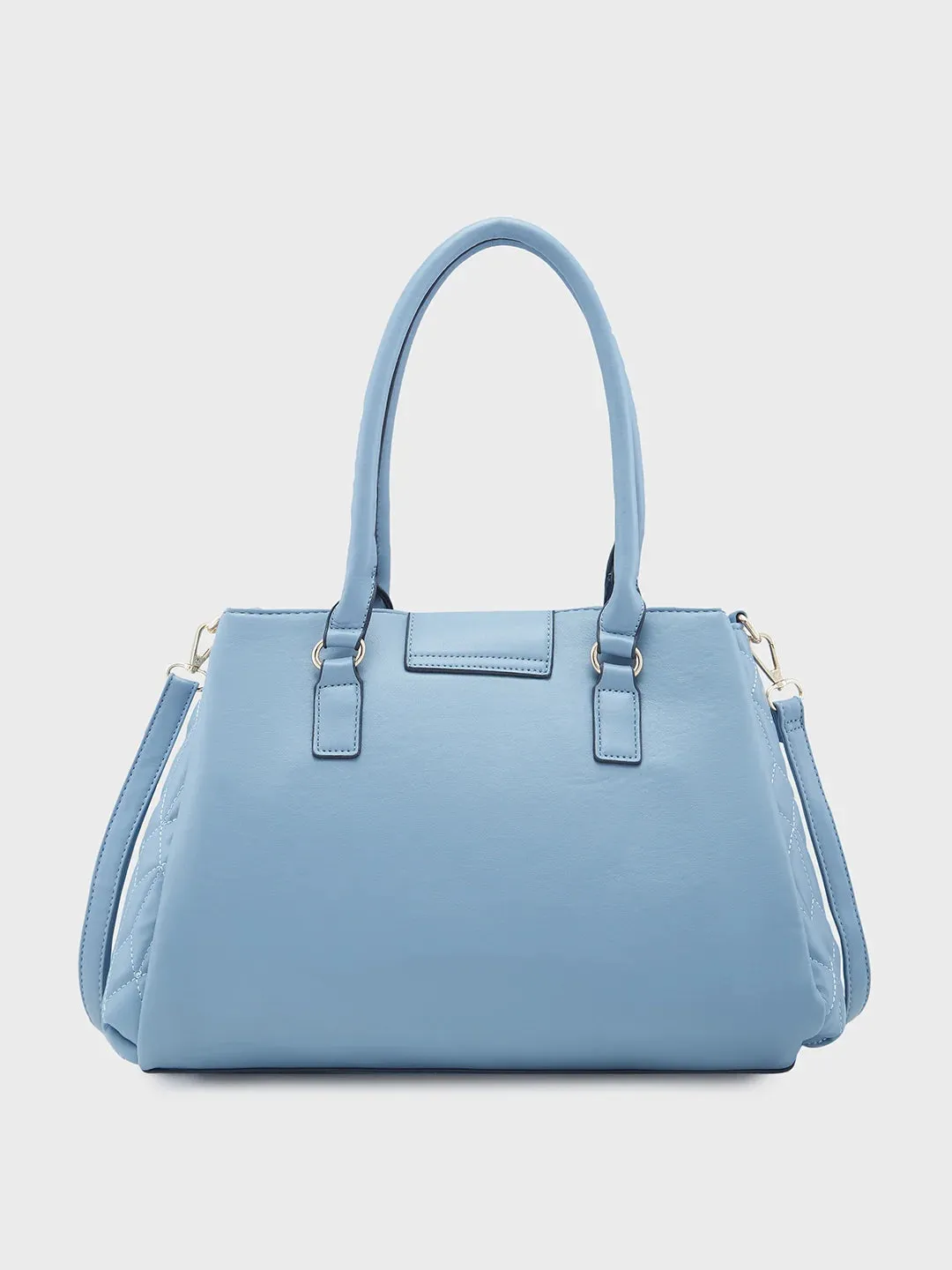 Caprese Sabrina Medium Powder Blue Satchel Bag
