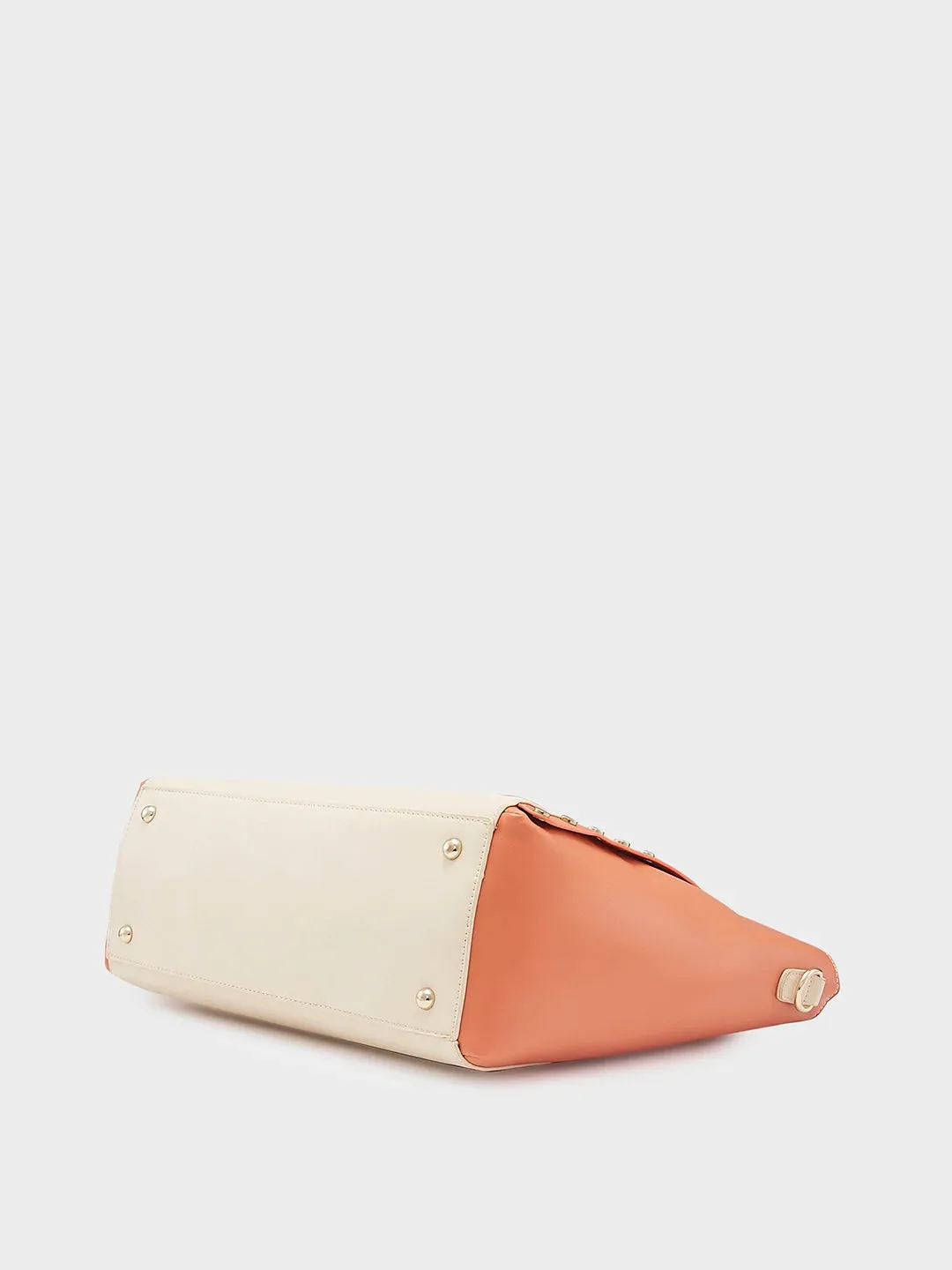 Caprese Shelby Large Beige Laptop Tote Bag