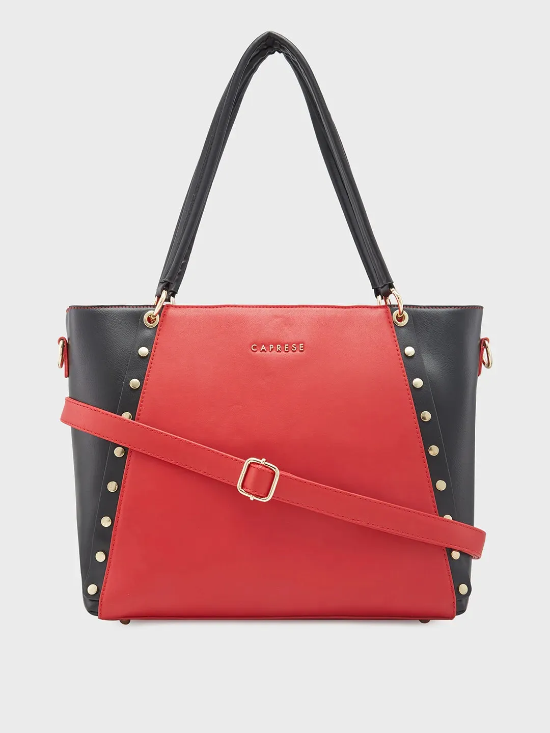 Caprese Shelby Large Red Laptop Tote Bag
